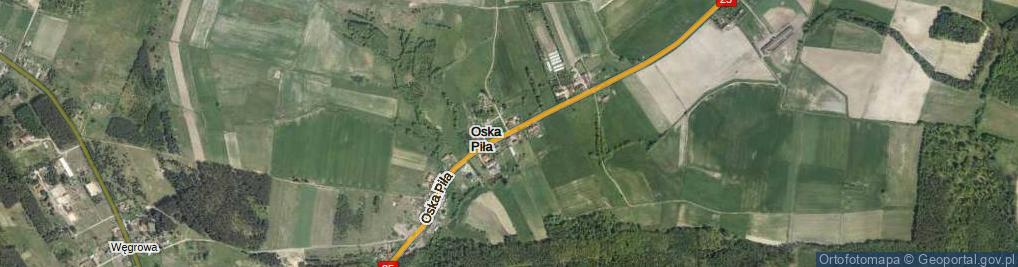 Zdjęcie satelitarne Oska Piła ul.